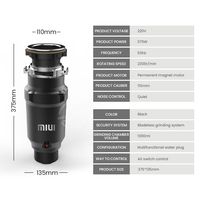 MIUI rozdrabniacz odpadów spożywczych, stal nierdzewna zgniatarka śmieci, ostrze darmo Super ścierne maszynka do mielenia żywności 5